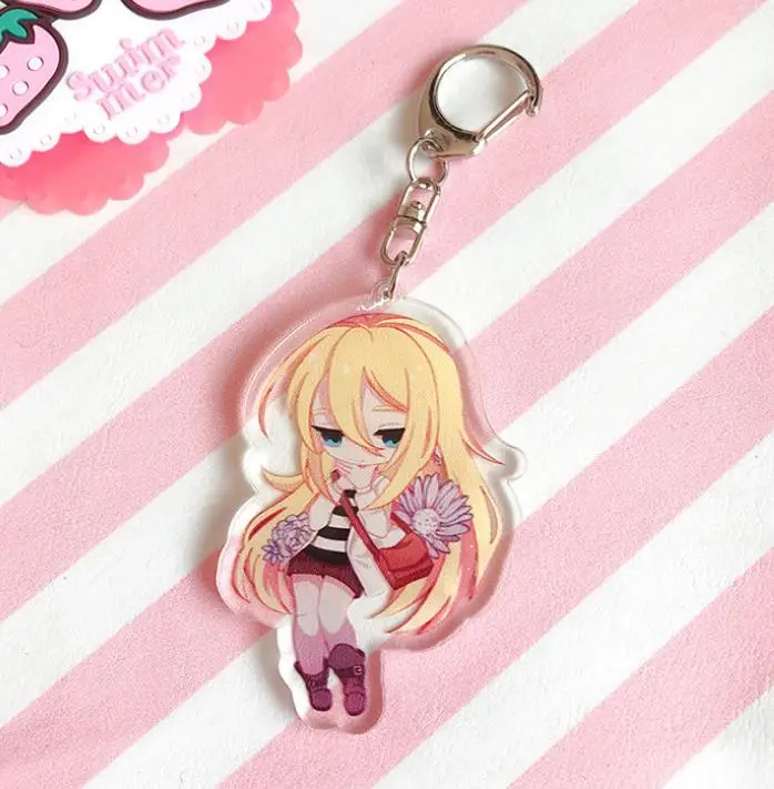 1 шт. крутой мультфильм аниме Satsuriku No Tenshi Angels of Death Foster Zack Rachel Gardner акриловый брелок кулон Косплей подарок игрушки