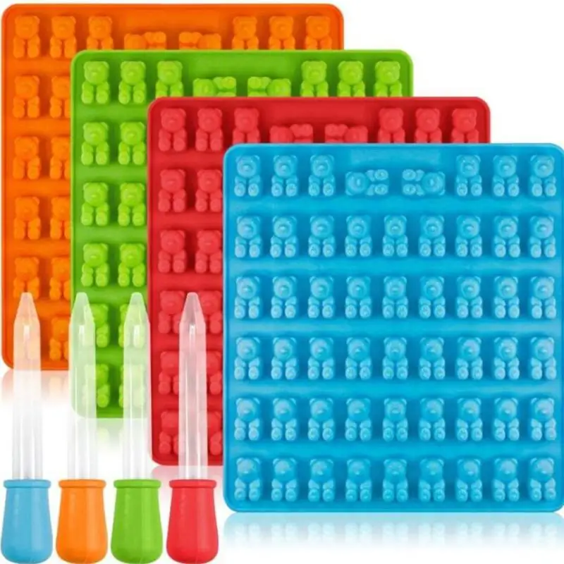 20 силиконовые полости Gummy Snake Worms шоколадная форма сахар конфеты для желе рюмки из