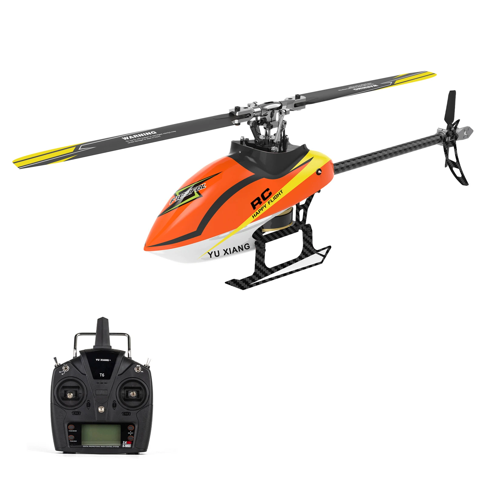 Yu Xiang F180 Rc Helicopter 2.4ghz 6ch Flybarless 3d/6g Stunt