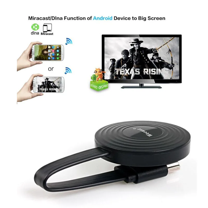 

Беспроводной дисплей E9, Wi-Fi портативный дисплей, приемник 1080P HDMI Miracast TV Dongle Stick для iOS iPhone iPad Android смартфонов