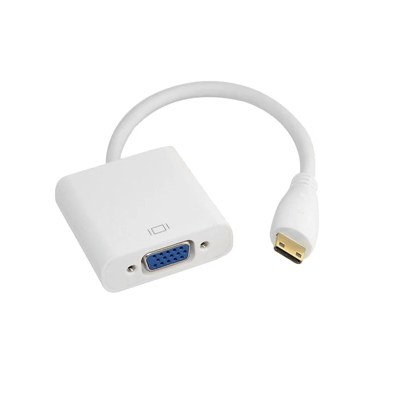 SZ WXDZ Mini HDMI VGA адаптер mini hdmi папа vga Женский конвертер видео и аудио кабель 1080p для