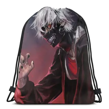 

New Hot Tokyo Ghoul Fashion Cartoon Student School High Quality Backpack Boys Woman Girls Drawstring bag