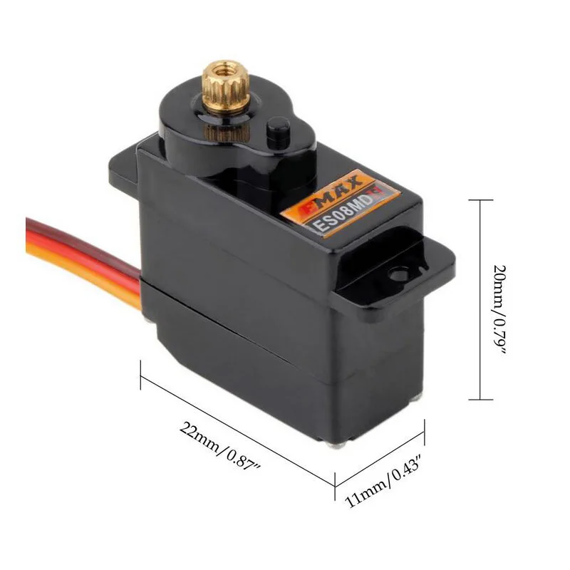 EMAX-ES08MDII-ES08MD-II-Metal-GEAR-Digital-Servo-up-sg90-ES08A-ES08MA-MG90S-TREX-450-Free (4)