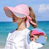 Summer Sun Hat Visor Caps Female Scalable Brim Empty Top Baseball Cap UV Protection Beach Sun Visor Hats For Women ► Photo 1/6