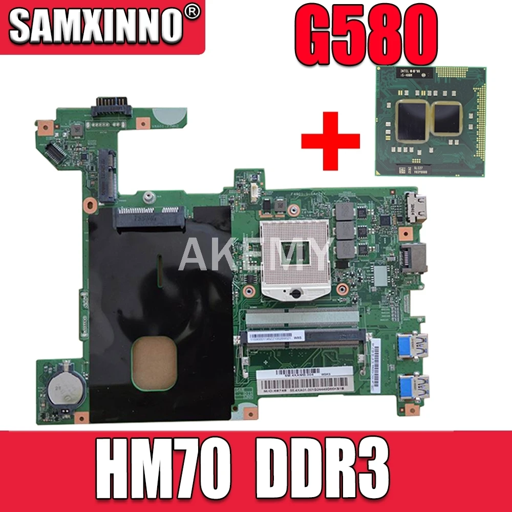 Для Lenovo G580 B580 материнская плата для ноутбука 48.4WQ02.011 12206-1 основная HM70 UMA DDR3