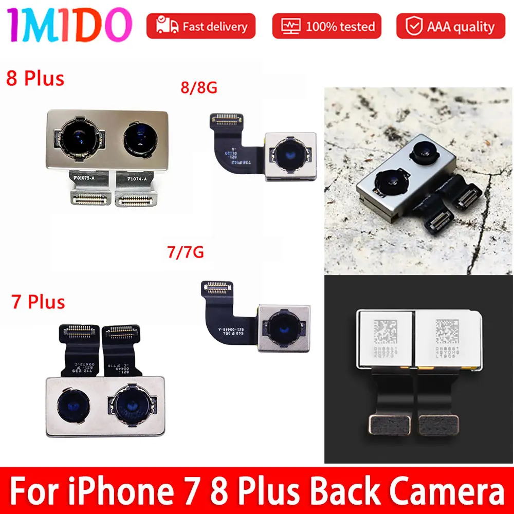 Original Back Camera For Iphone 7 8 Plus X 10 Xr Xs Max Rear Camera Main Lens Flex Cable Replacement Parts Tested Free Tools Mobile Phone Flex Cables Aliexpress