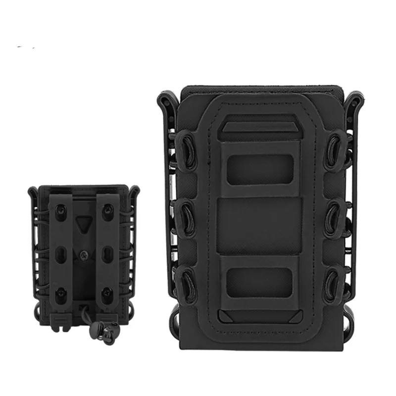 Black New 5.56mm 7.62mm Fast Mag Pouch Tactical Magazine Pouch Holster Molle Belt Fast Attach Carrier Holster 5.56 7.62 Pouch - Цвет: Black