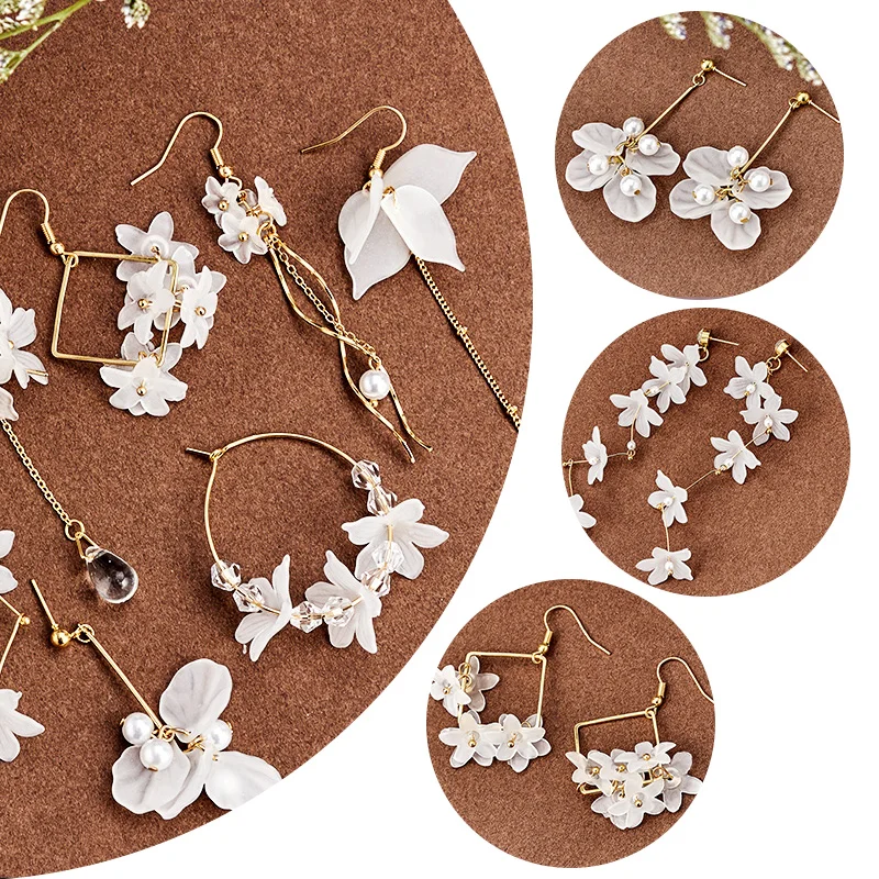 MISANANRYNE Boho Crystal Flower Dangle Earrings Romantic Women Daisy Petal Drop Shiny Wedding Party Jewelry Gift | Украшения и