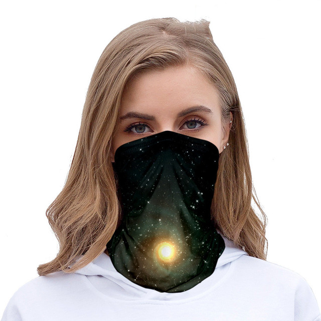 stars color seamless headscarves for men and women with ice silk sunscreen bib mask multi-functional sports magic headscarve