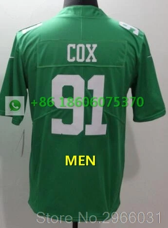 For men A+++ Качественная мужская майка для взрослых 86 Zach Ertz 91 fletcher cox 11 carson wentz 9 Nick Foles Philadelphia - Цвет: For men