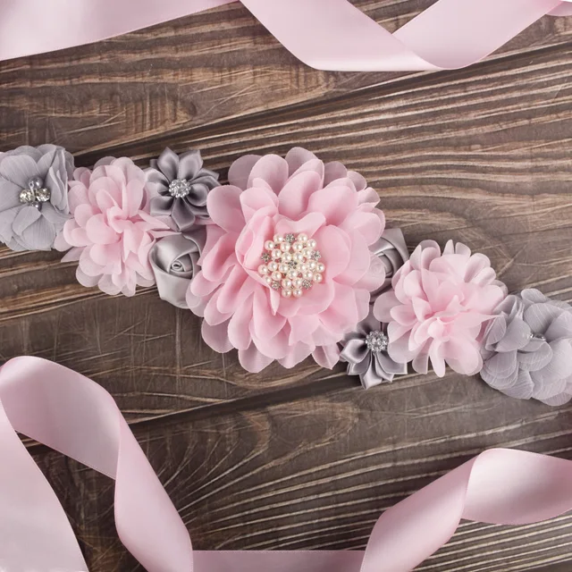 Pregnancy Sashes Flower Belt | Maternity Sash Belt Flowers | Belly Belt  Maternity Pink - Intimates - Aliexpress