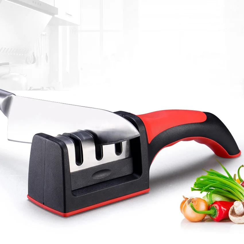 

Knife Sharpener 3 Stages Professional Kitchen Sharpening Stone Grinder knives Whetstone Tungsten steel Ceramic Sharpener Tool