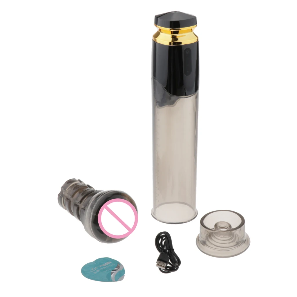 Electric Adult Male Massager Aircraft Cup Vibrator Phallic Enlarger Exerciser Delay Lasting Vacuum Pump Trainer Extender Toys