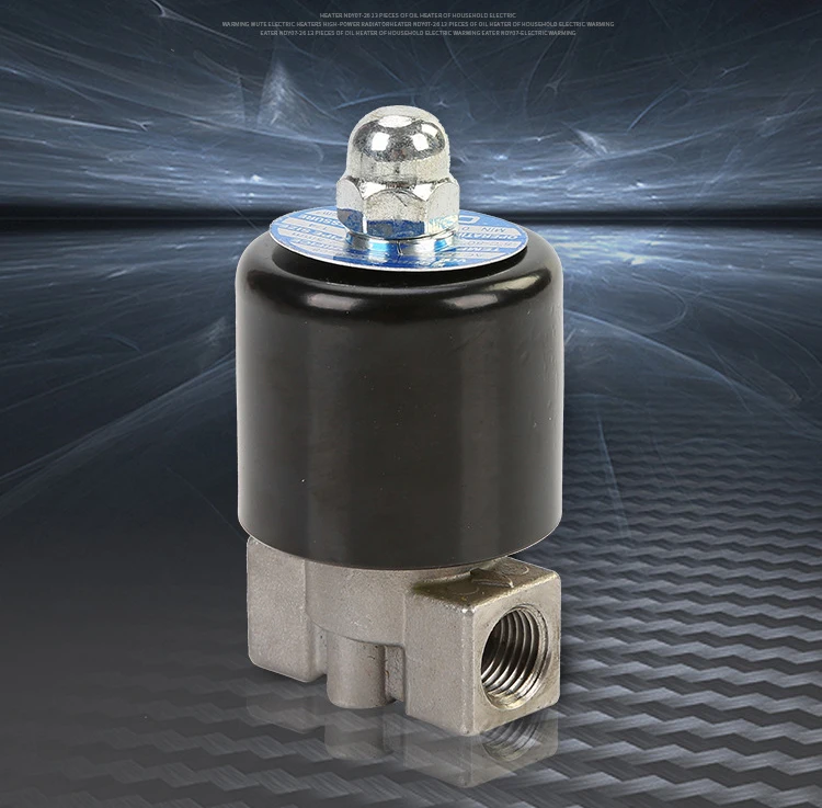 normalmente válvula solenóide de aço inoxidável