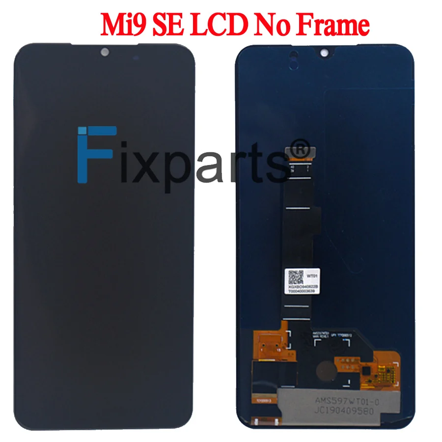 ЖК дисплей Amoled для Xiaomi Mi 9 с сенсорным экраном и дигитайзером в сборе запасные