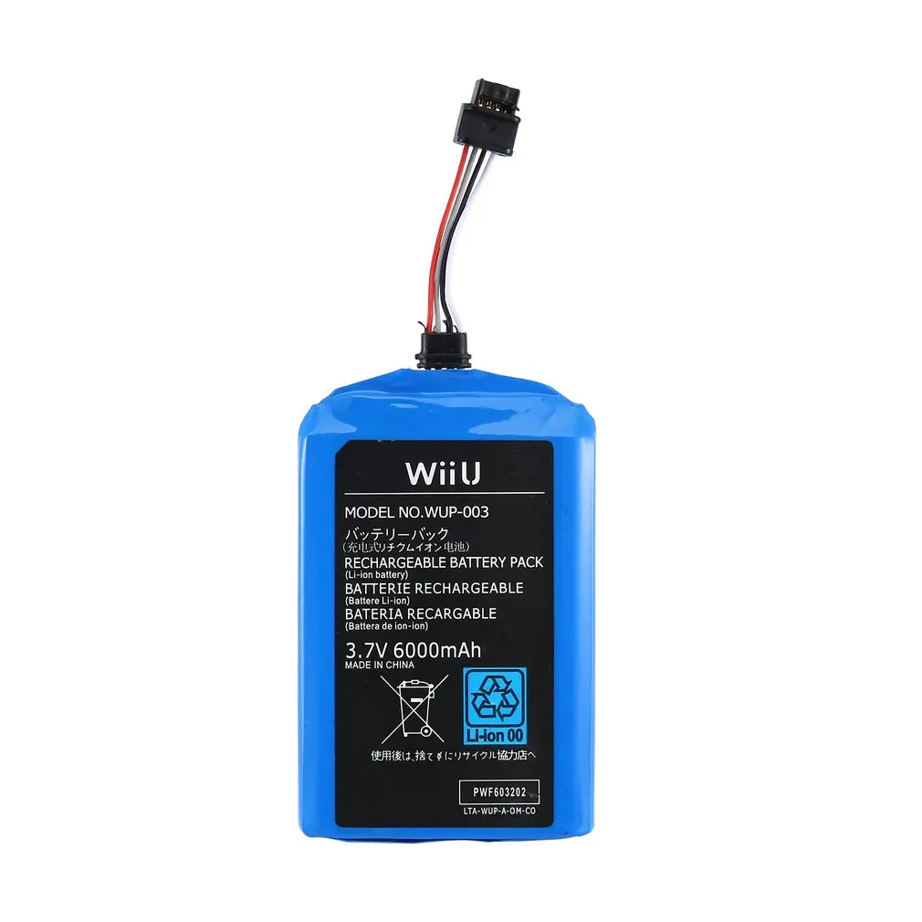 5000mah аккумуляторная батарея для WII U аккумулятор для джойстика ремонтные аксессуары