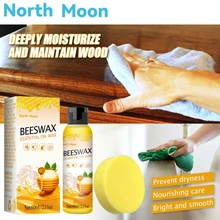 

Natural Pure Beewax Wood Care Polishing Home Furniture Polisher Waterproof Protect Cleaner Polish Wax with Sponge
