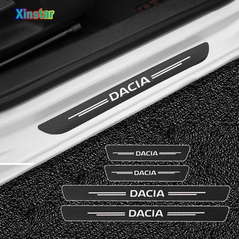 

4pcs Car Protector Door Sill Stickers For Renault Dacia Car Accessories