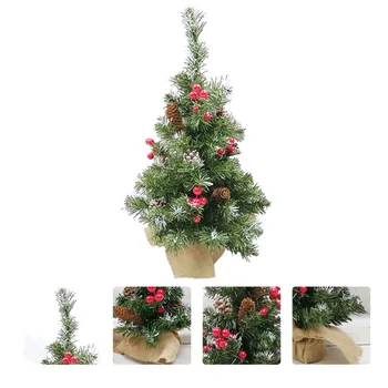 

1pc Desktop Mini Simulate Christmas Ornament Christmas Tree Adornment Art Adornment Christmas Tree for Adornment Festival Christ