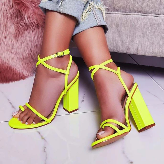 Zapatos de tacón alto Zapatos de tacón cuadrado para mujer Sandalias de cuadrado zapatos femeninos zapatos de mujer sandalias de verano para mujer Sandalias _ - AliExpress Mobile