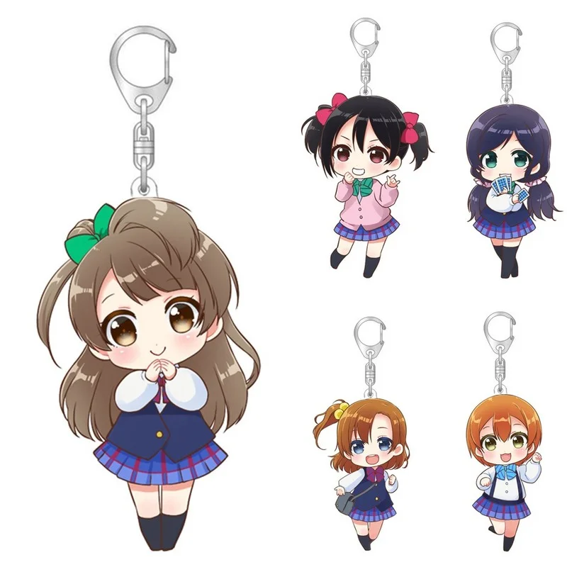 1 шт. милые брелоки в стиле аниме Love Live Lovelive kotory Minami Nico Yazawa Girl фигурки акриловые