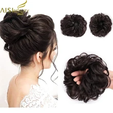AISI BEAUTY, синтетические пряди для наращивания, кудрявые, грязные пряди для волос, резинки для волос, элегантные шиньоны, свадебные волосы для женщин и детей