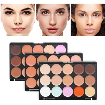 

15 Colors Natural Professional Concealer Palettes Long-lasting Foundation Face Contour Palette Foundation Makeup Color Corrector