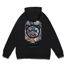 Chaqueta holgada con capucha para hombre, suéter de anime, nueva marca de moda, otoño