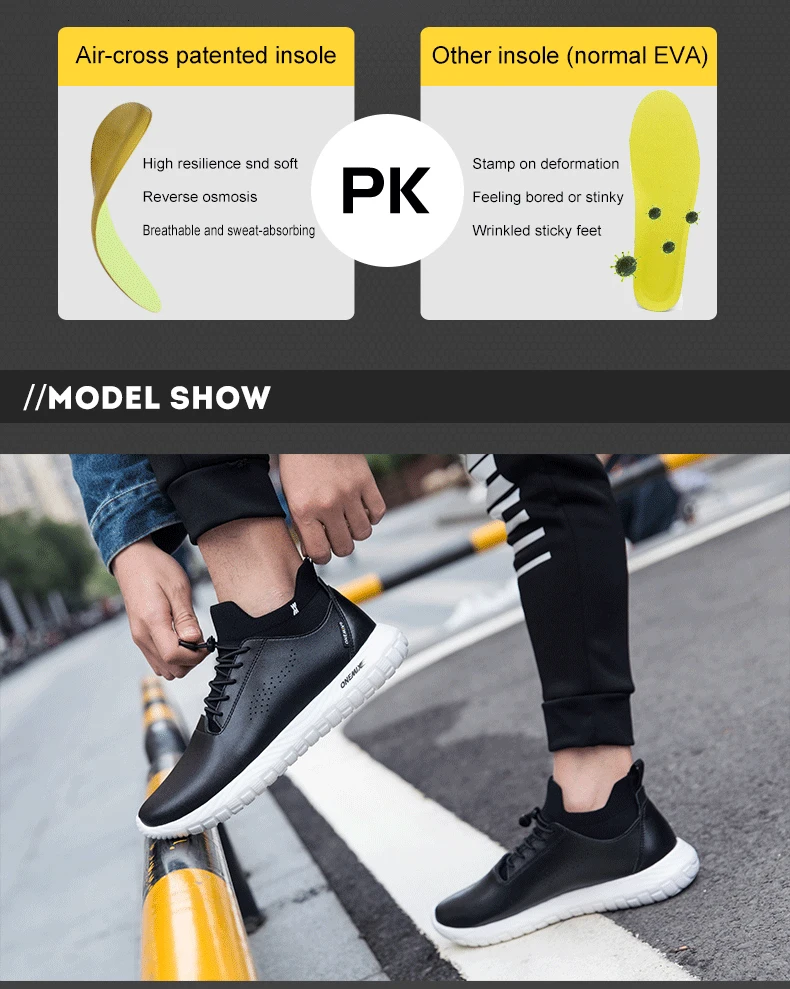 Беговые кроссовки Onemix для мужчин из черной микрофибры кожаные дизайнерские кроссовки для пробежек спортивные прогулочные носки кроссовки