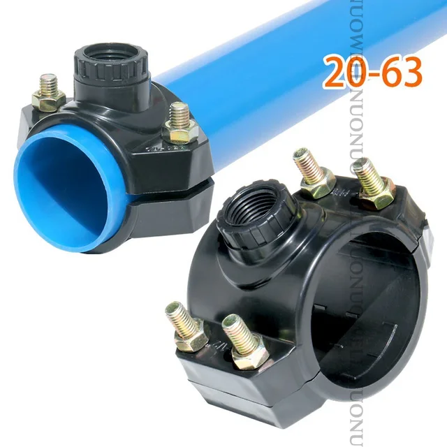 1Pc 1/2 "~ 1" Rush Javítás Hough Szakasz Csatlakozók 20 ~ 32 Mm Pvc Pe Csővíz -Osztók Csökkentése A Tee Nyeregcsepp -Szalagcsatlakozók Csökkentésével - Image 5