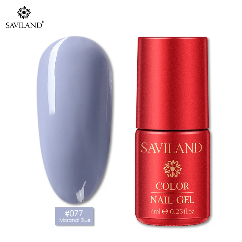 PT077 SAVILAND 126 Colors New Arrival Semi Permanent Top Coat UV LED Gel Varnish Soak Off Nail Art Gel Lacquer Gel Nail Polish - Цвет: PT077