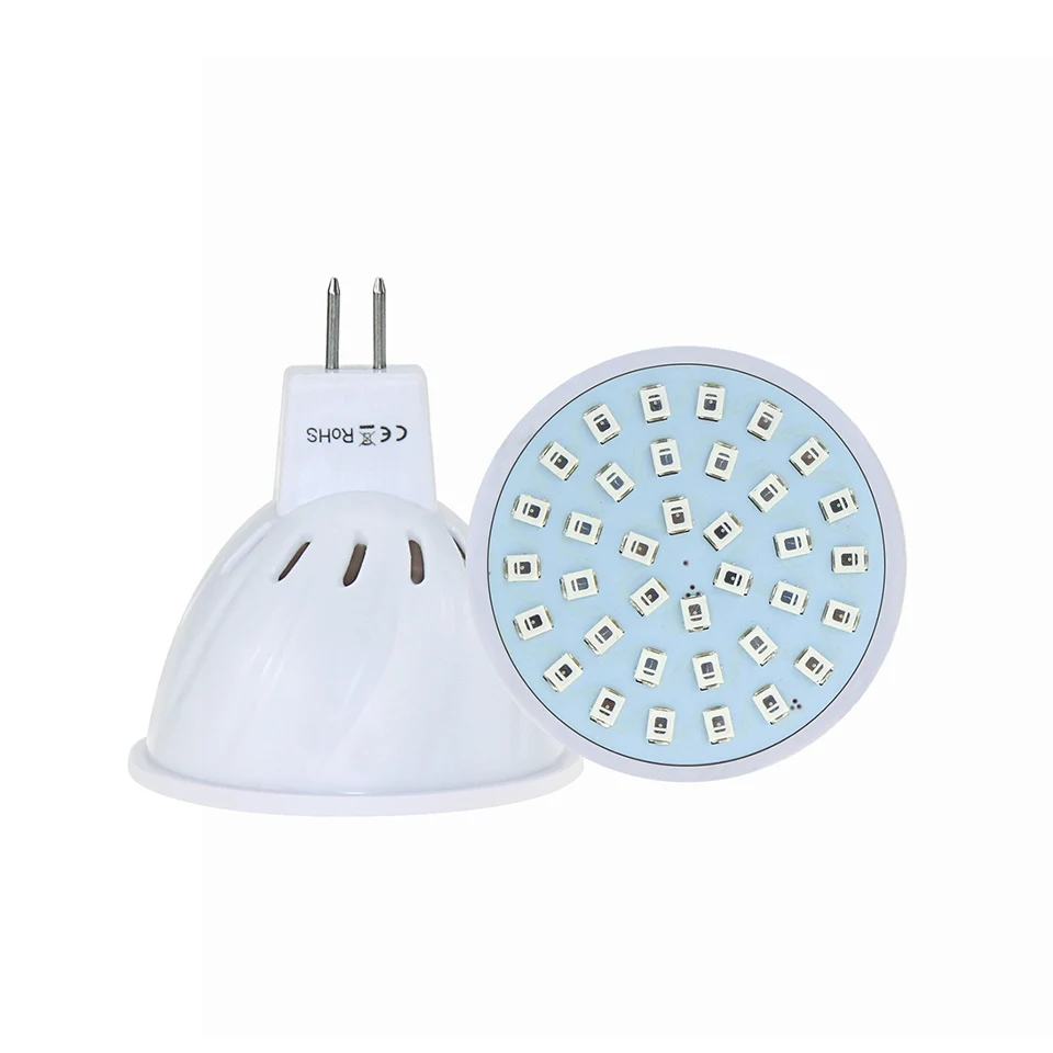 Светильник для выращивания растений 220 В 5 Вт E27 Gu10 Mr16 Smd2835 36/54/72