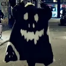 Мужское длинное пальто из искусственного меха Роскошные вечерние пальто из искусственного меха высокого качества зимний пушистый мех утепленное Пальто Куртка с отворотом Y781