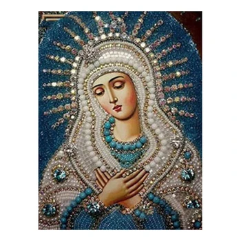 

Diamond Icon Diamond Embroidery Icons Rhinestones Diamond Painting Full Square Drill Religion Virgin Mary