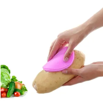 

Dish Washing Brush Washing Fruit Vegetable Scouring Pad Pot Pan Wash Brusher Food Grade Silicone Cleaning Dishwashing Brush Hot