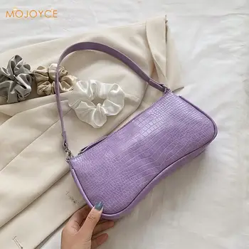

Women Totes Bags Retro Alligator Pattern Clutch Handbag Female Elegant PU Leather Shoulder Shopping Bags Purse