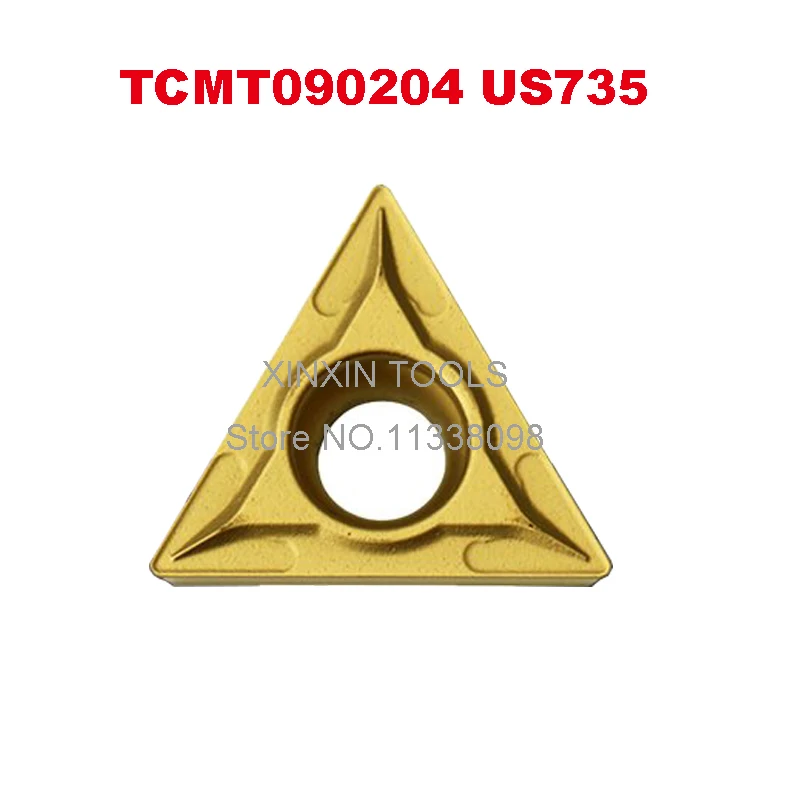 

TCMT090204 US735, 100% оригинальные карбидные вставки для токарного станка, держатель токарного инструмента, Расточная штанга из нержавеющей стали с ЧПУ