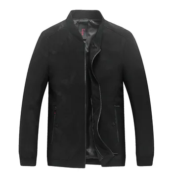 

Big Size Jacket Men's Wear Plus Fat Plus Large Size Li Collar Leisure Season Coat Loose Fat Business Leisure Top Spuer