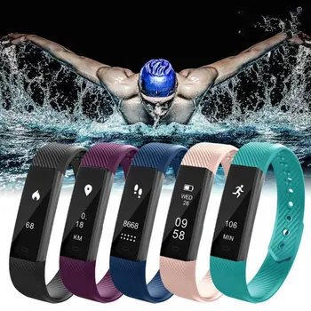 

Waterproof Smart Bracelet Color Screen Sports Pedometer Watch Fitness Running Walking Tracker Heart Rate Pedometer touch screen