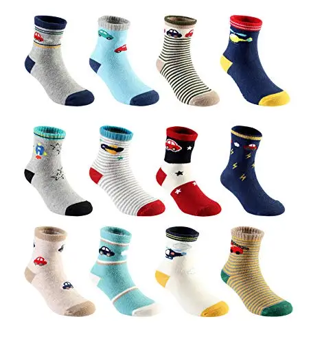 

Baby Boys Girls Non Slip Socks Crew High Infant Toddler Kids Youth 6 Months to 7 Years Anti Skid Grips