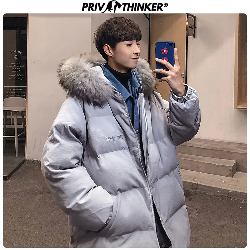 Privathinker зимняя оснастка однотонная куртка с капюшоном Уличная Повседневная Уличная теплая куртка Осенняя однотонная плотная Куртка карго