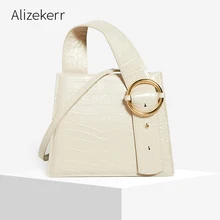 Сумка с текстурой под кожу крокодила женская брендовая Роскошная Ins шикарная сумка маленькая сумка через плечо Женская Новая мода Carteras Mujer De Hombro