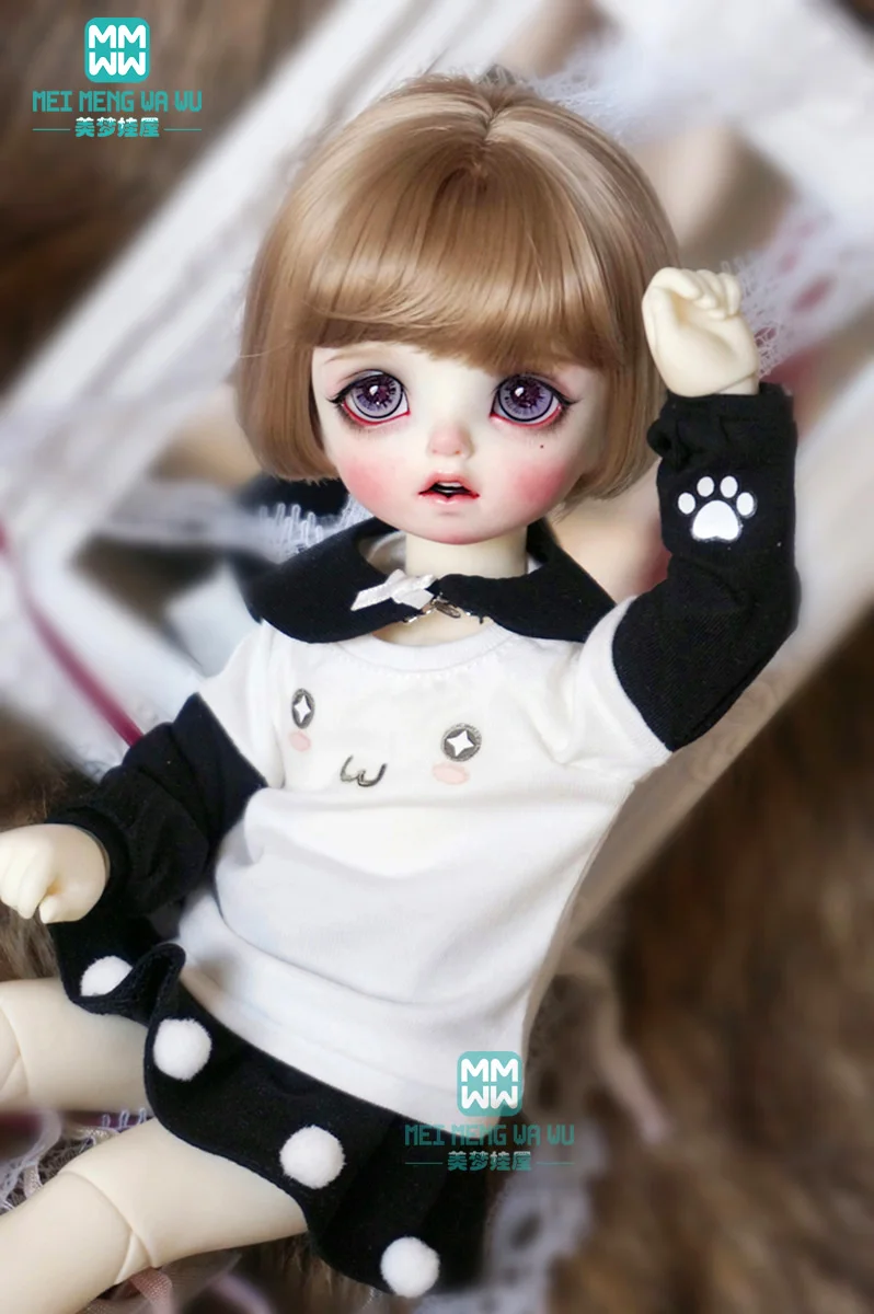 Одежда для куклы 1/6 bjd повседневный вязаный комплект из четырех свитеров + юбки