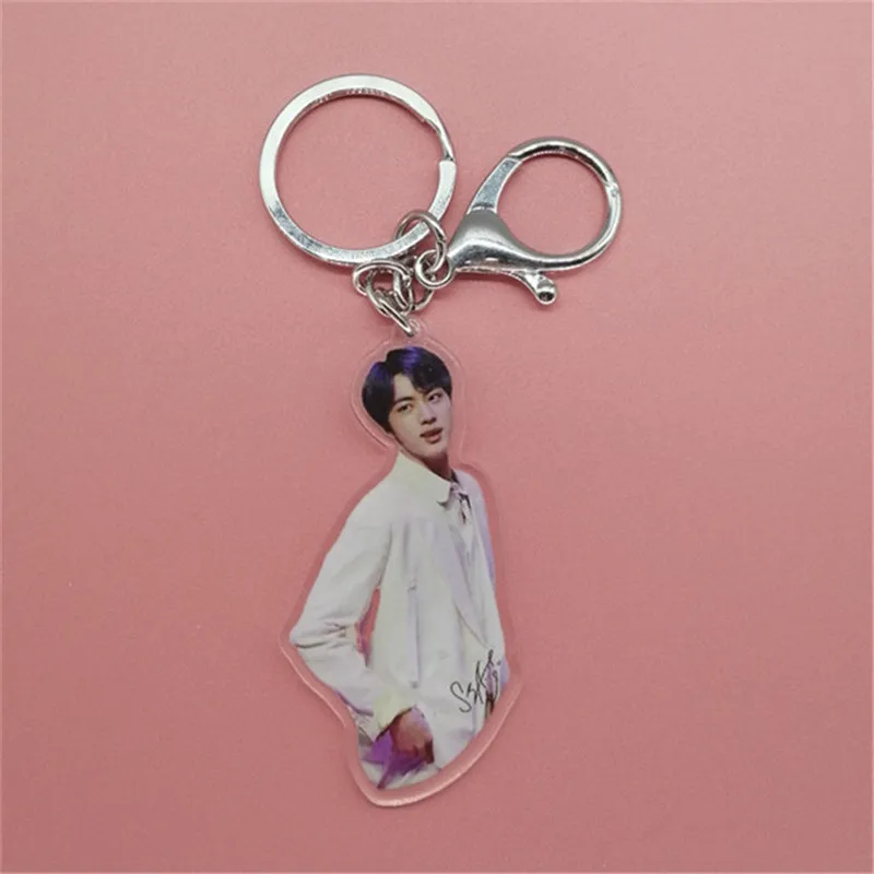 KPOP Bangtan мальчики карта душа Persona Подпись акриловый брелок JUNG KOOK JIMIN поддельная любовь мальчик с Luv J-HOPE - Цвет: JIN
