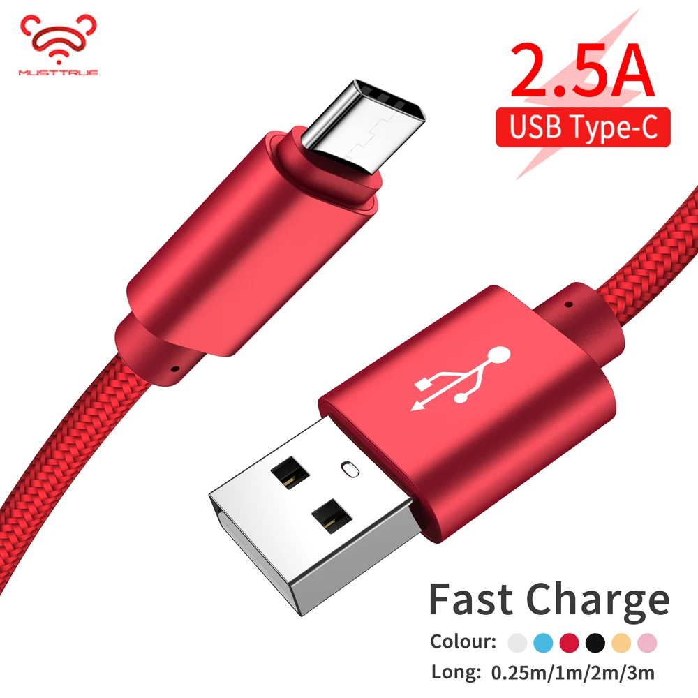 USB C MUSTTRUE для Xiao mi Pocophone f1 x 3 type кабель быстрой зарядки samsung S8 S9 S10 usbc c sony LG | Мобильные