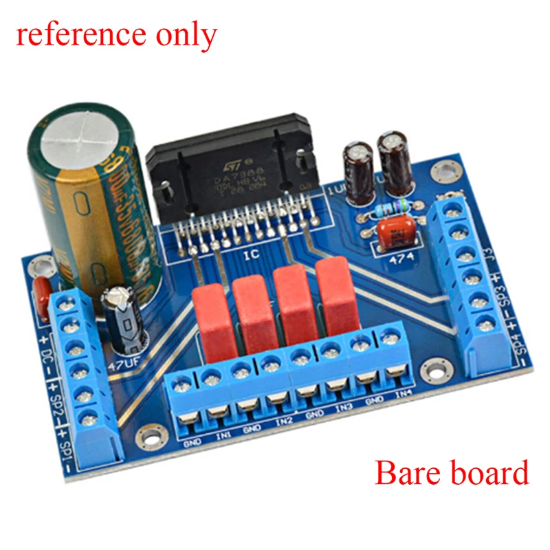 Power Amplifiers TDA7388 Four Channel 4x41W Audio DC 12V BTL PC Car AMP PCB empty board part compatible 7850 Electronic | Инструменты