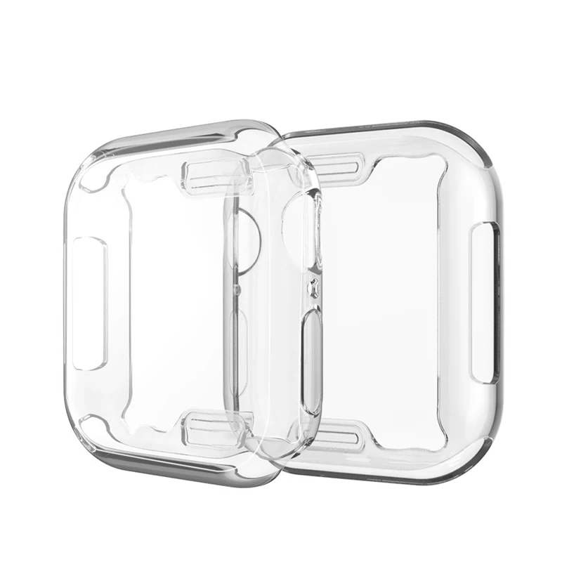 Силиконовый ТПУ прозрачный мягкий чехол для часов Apple Watch серии 4 1 2 3 42 мм/38 мм/44