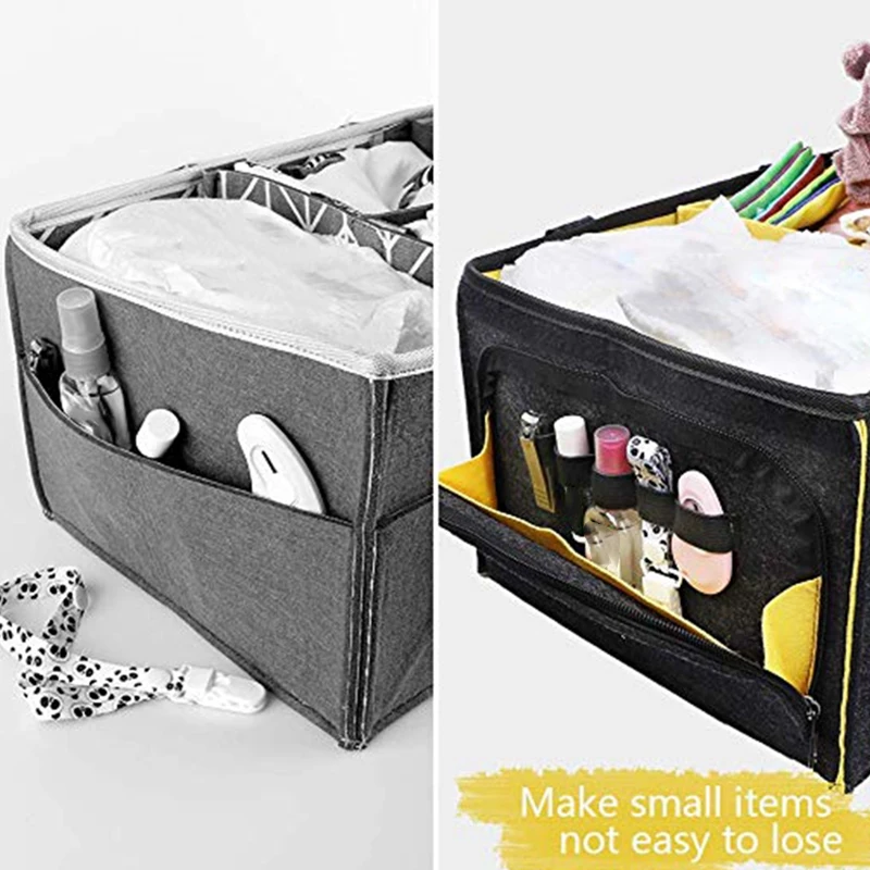 Портативный органайзер для детских подгузников, сумка-переноска, органайзер для подгузников, большой размер, Детские контейнеры для хранения вещей, для пеленального стола