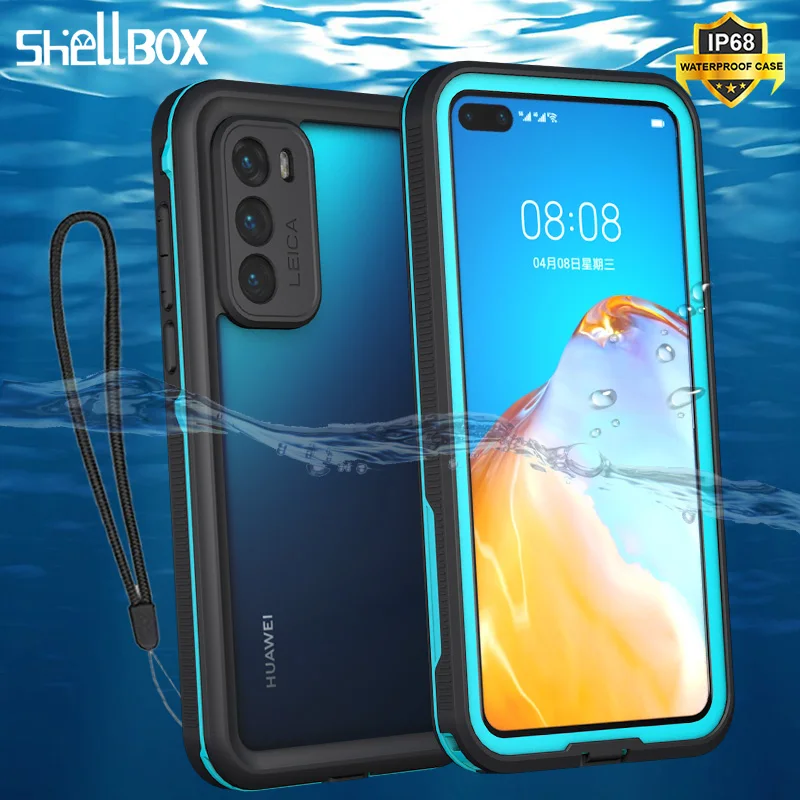 Подводный чехол для Huawei P20 P30 P40Pro чехлы ударопрочный водонепроницаемый дайвинга