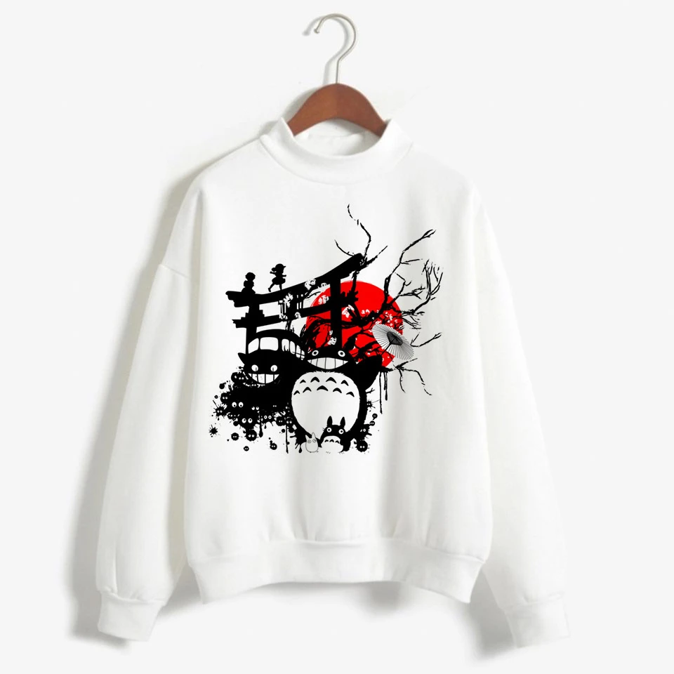 Женская толстовка с капюшоном Kawaii Spirited Away Totoro японская для студии ghiвеликолепная